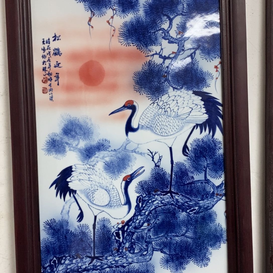 瓷片90*52厘米景德镇瓷板画柴窑烧制