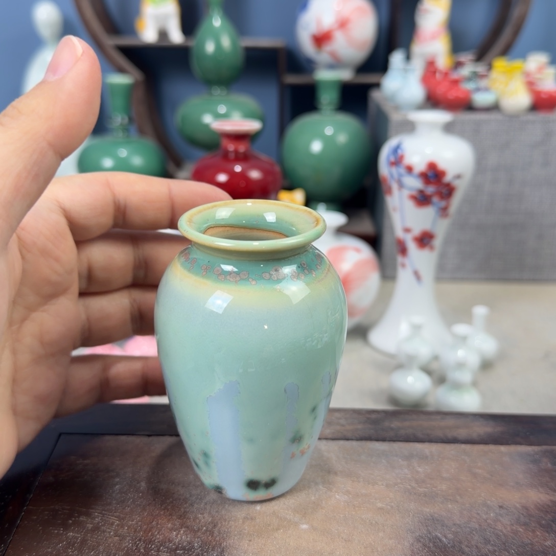 陶瓷手工小花器摆件