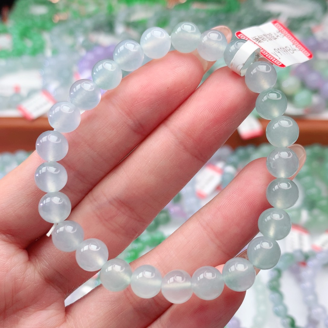 翡翠手链未镶嵌翡翠7.3mm