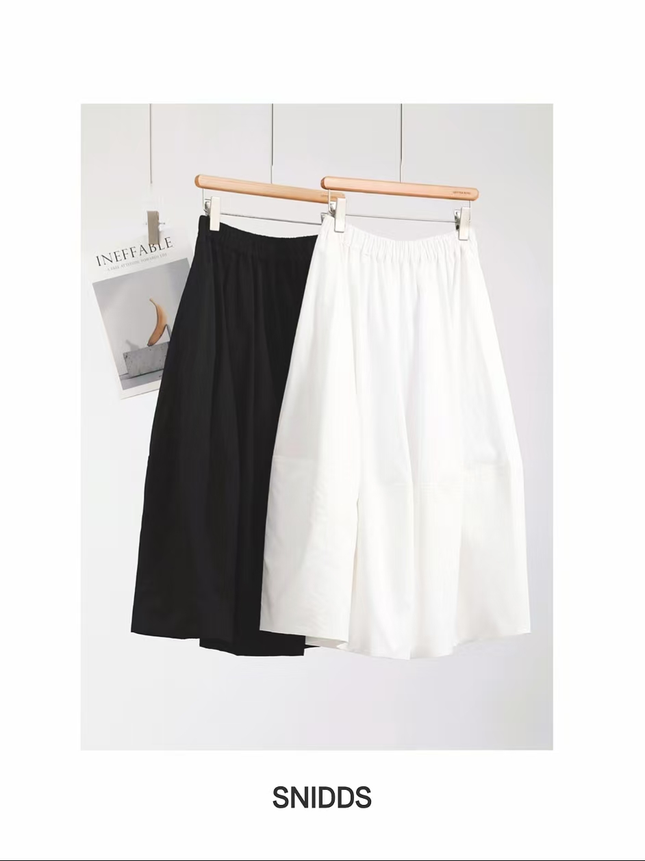 8/2 女士  棉质优雅花苞百搭大摆茧形半身裙