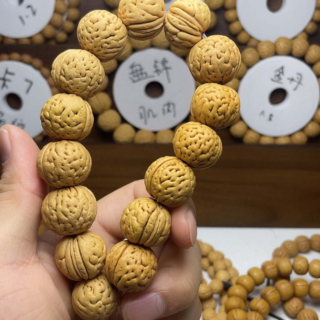 ****️吊坠桃核桃核手串盘锦肌肉19.7