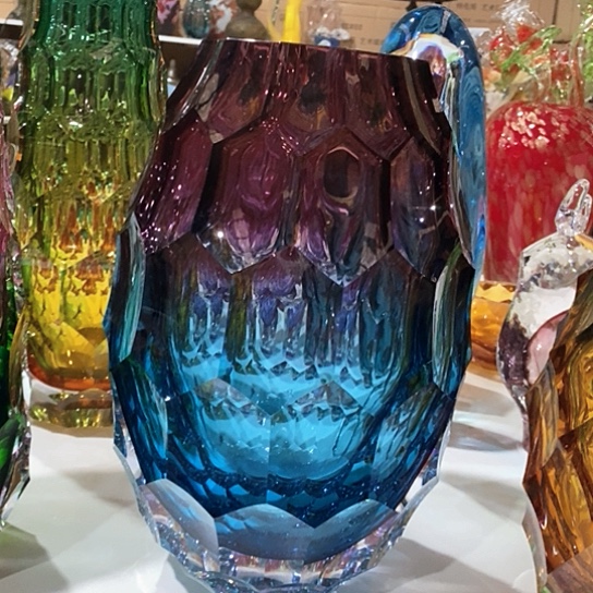 琉璃用****7花瓶高34厘米口径9厘米