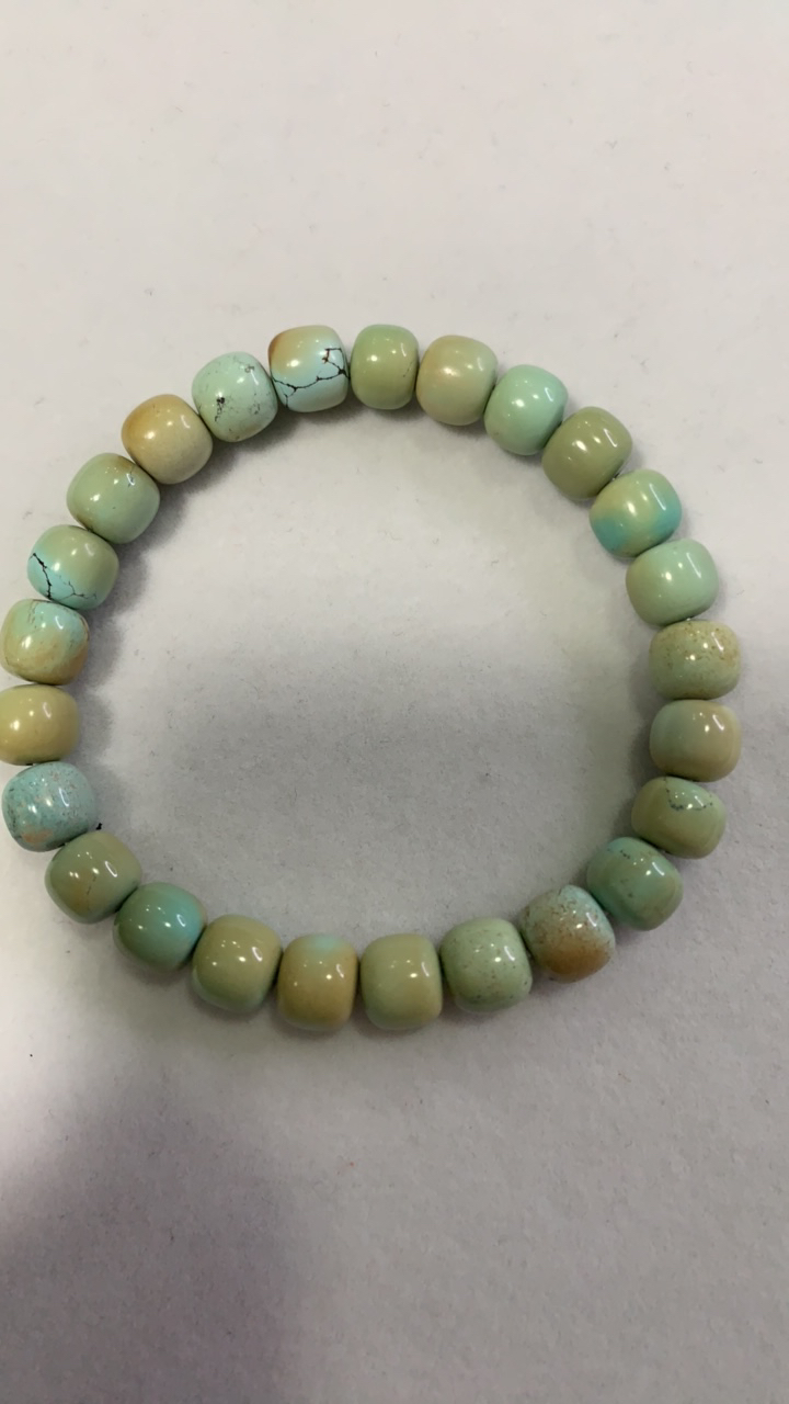 天然原矿绿松石单圈