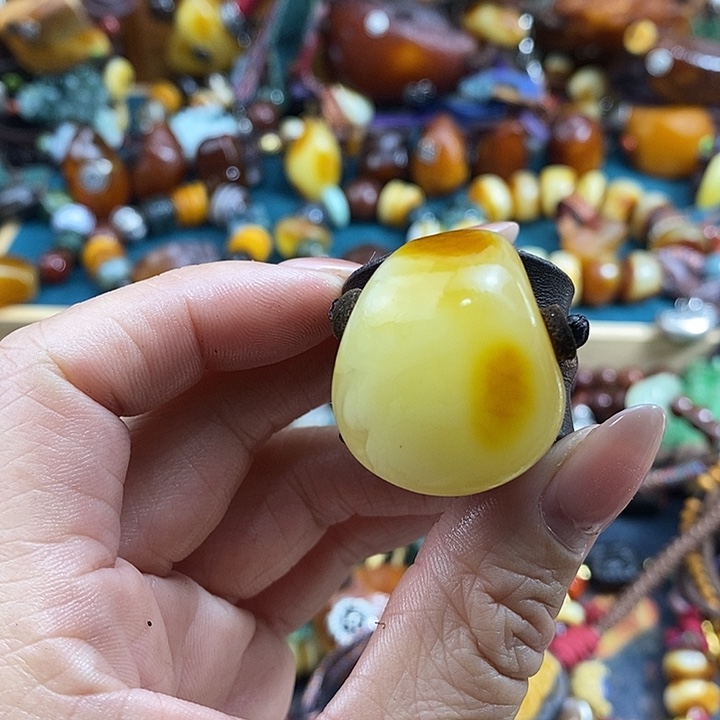 蜜蜡未镶嵌戒指戒指