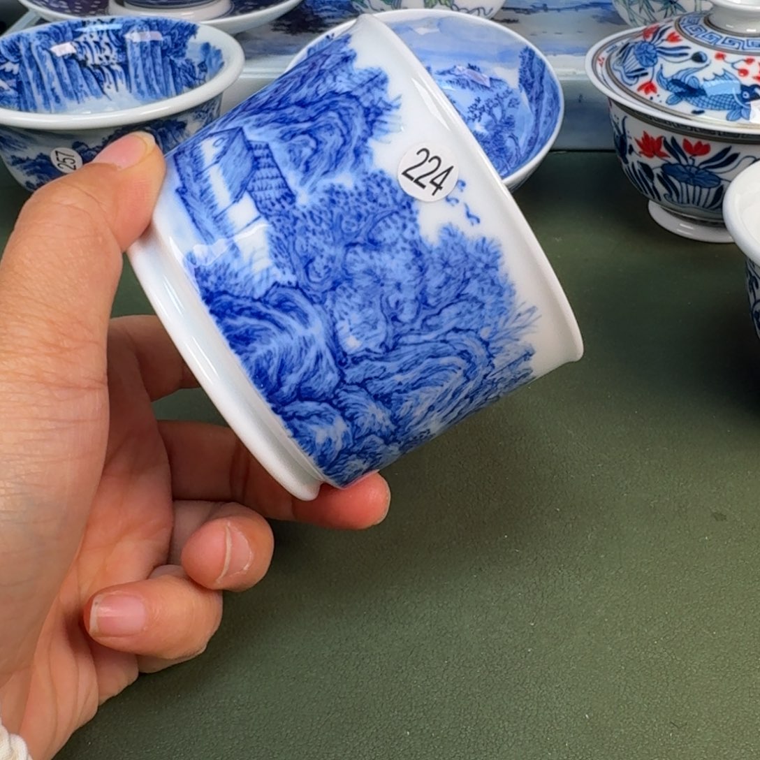 陶景德镇纯手绘茶具圆圆224