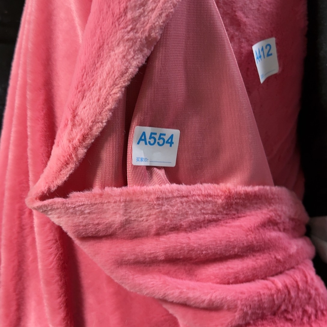 梅粉高密兔毛14元2米412