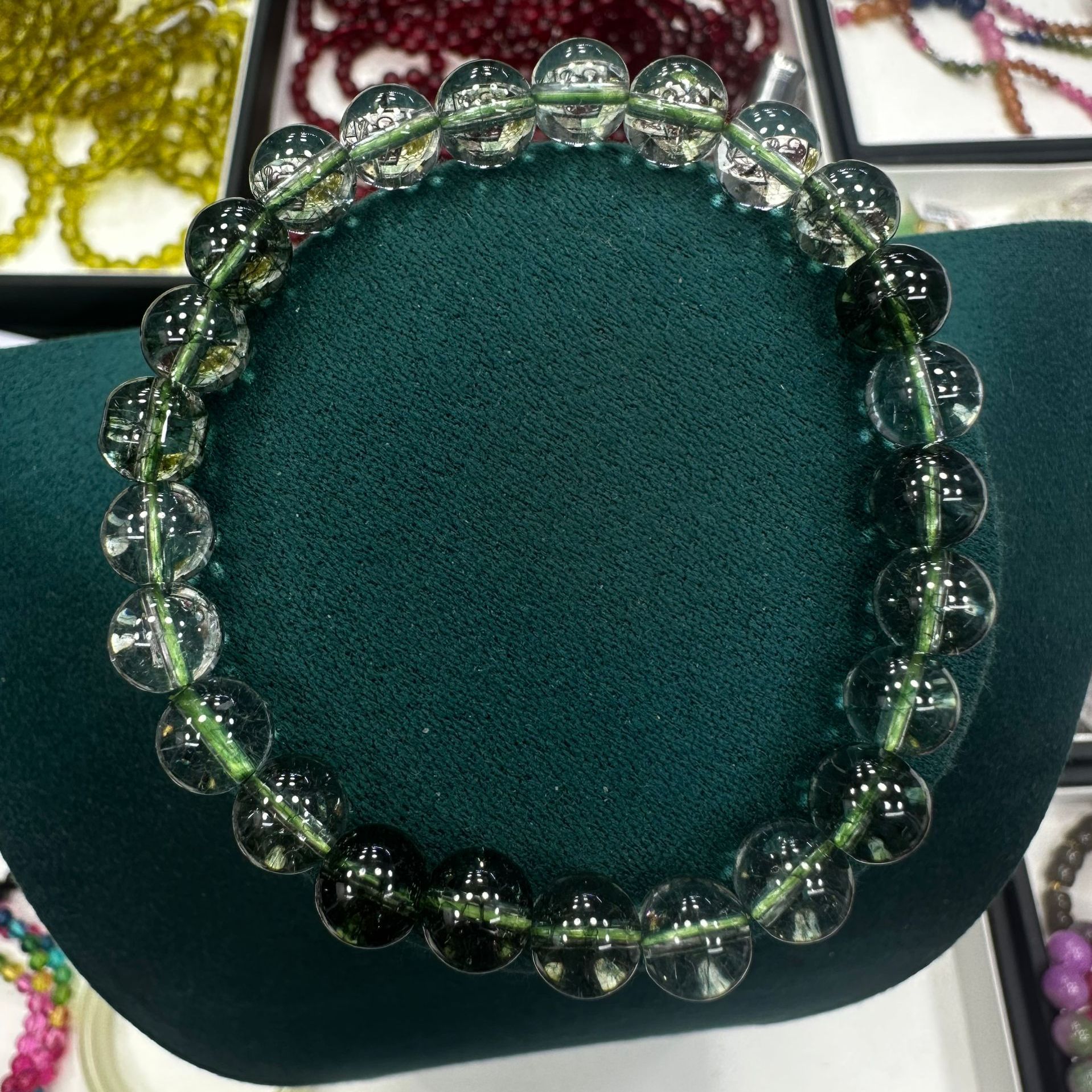 Z061 绿幽灵8MM单圈手串