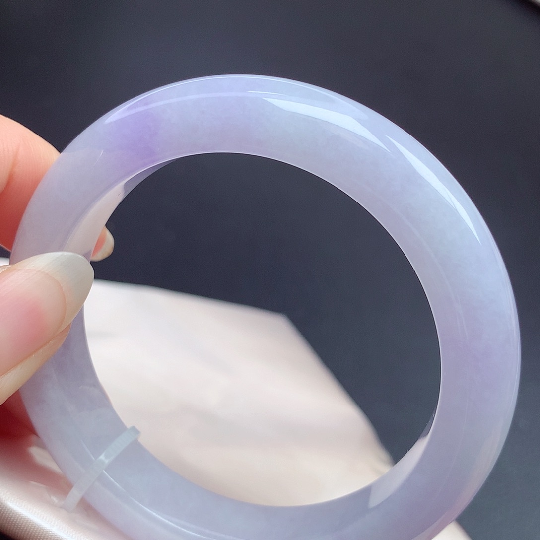 翡翠未镶嵌手镯55圈口