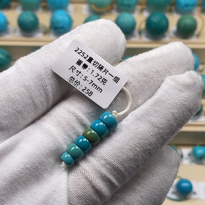 绿松石未镶嵌颈饰