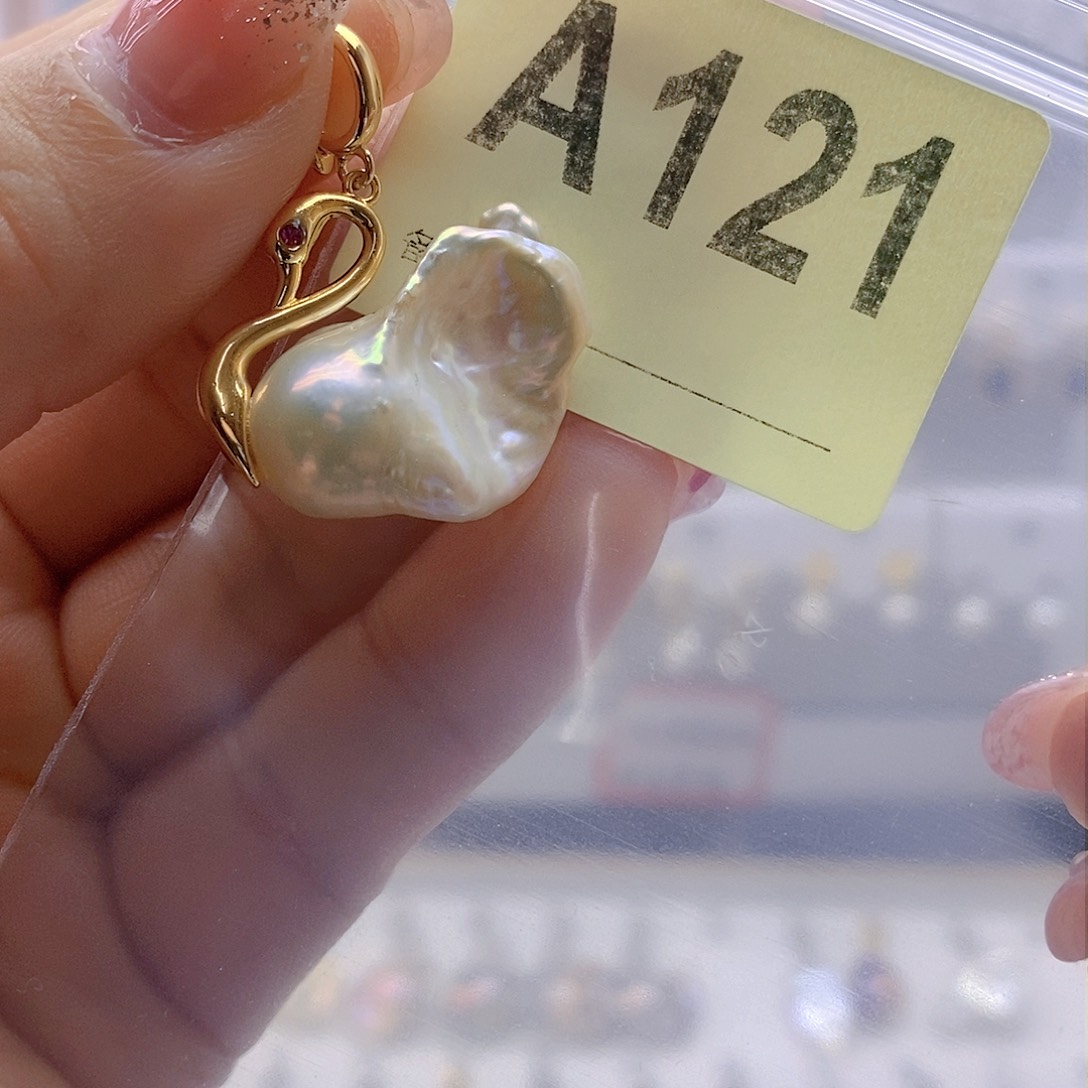 淡水珍珠颈饰银S925镶嵌