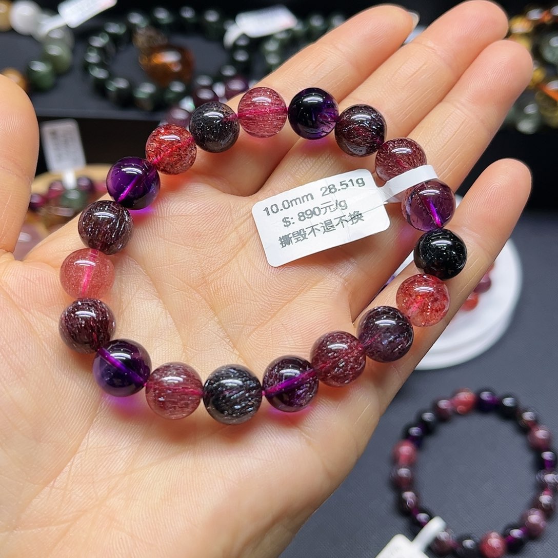 水晶手链未镶嵌天然水晶