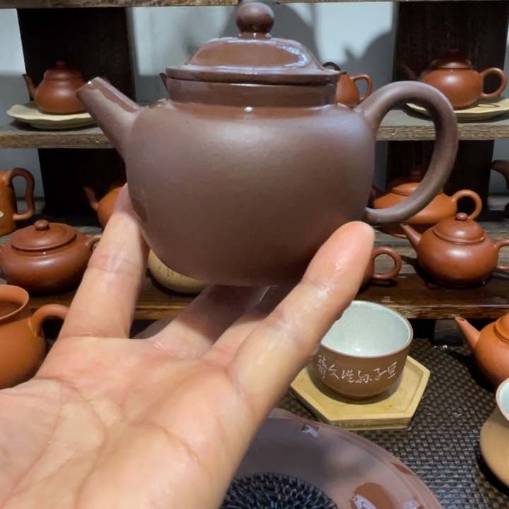 紫砂茶壶巨轮珠要