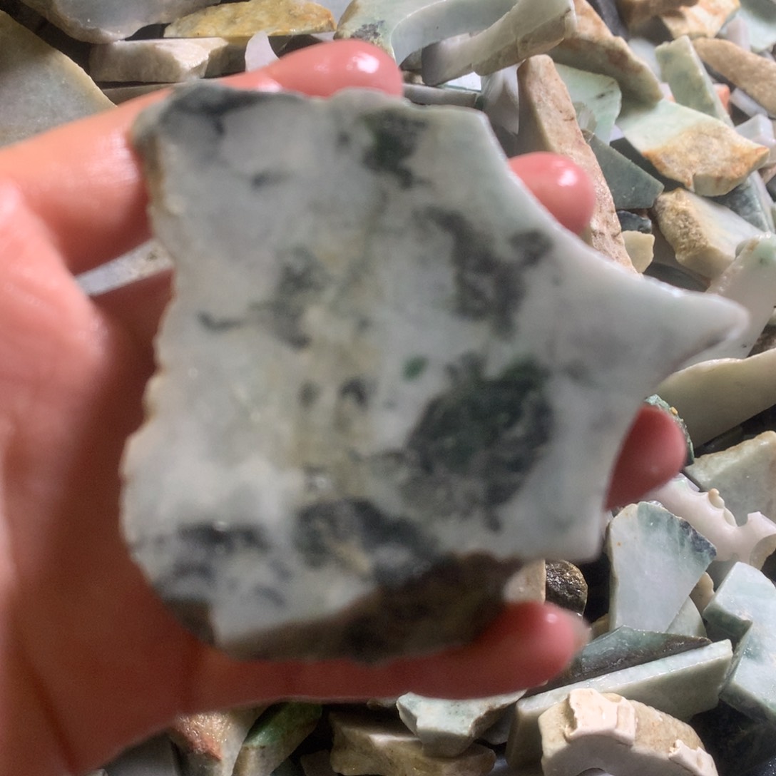 翡翠颈饰未镶嵌缅甸翡翠