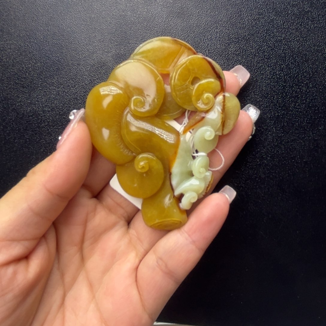 蛇纹石玉颈饰未镶嵌君*姐