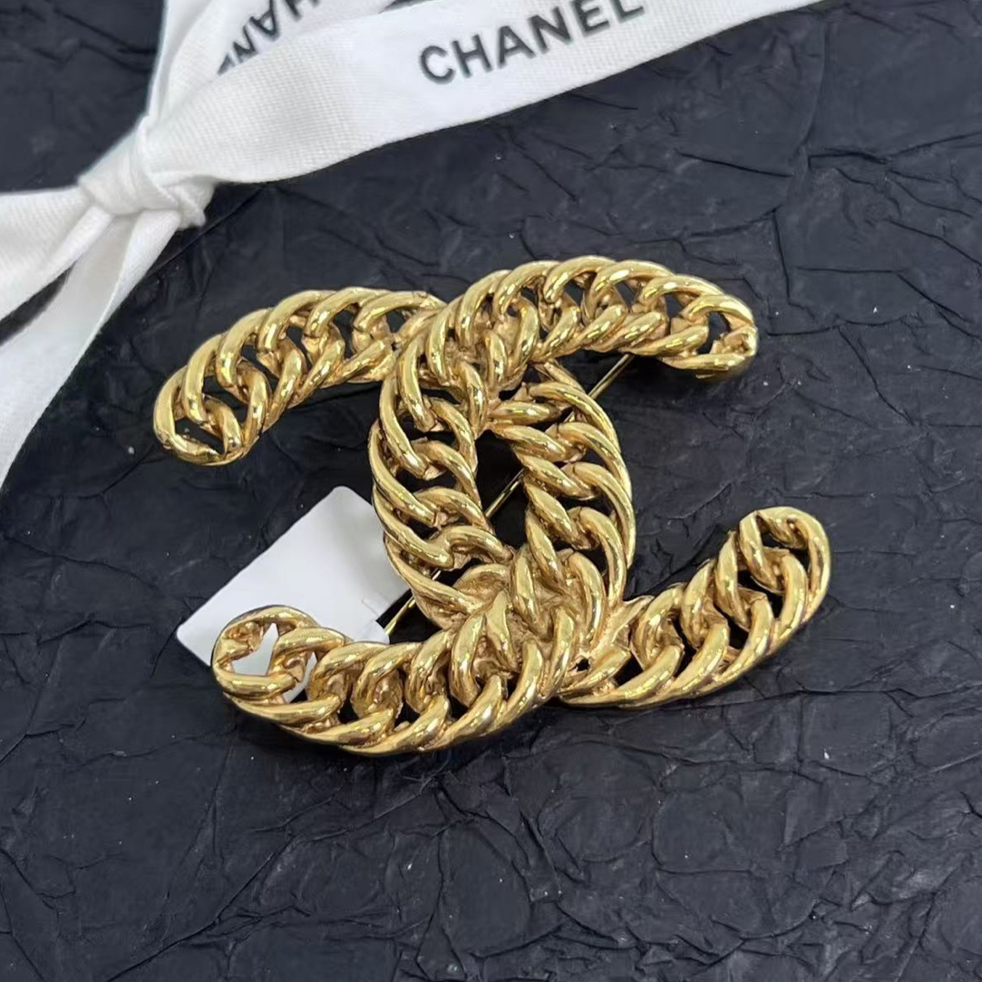 95新 Chanel/香奈儿 香奈儿麻花胸针中古