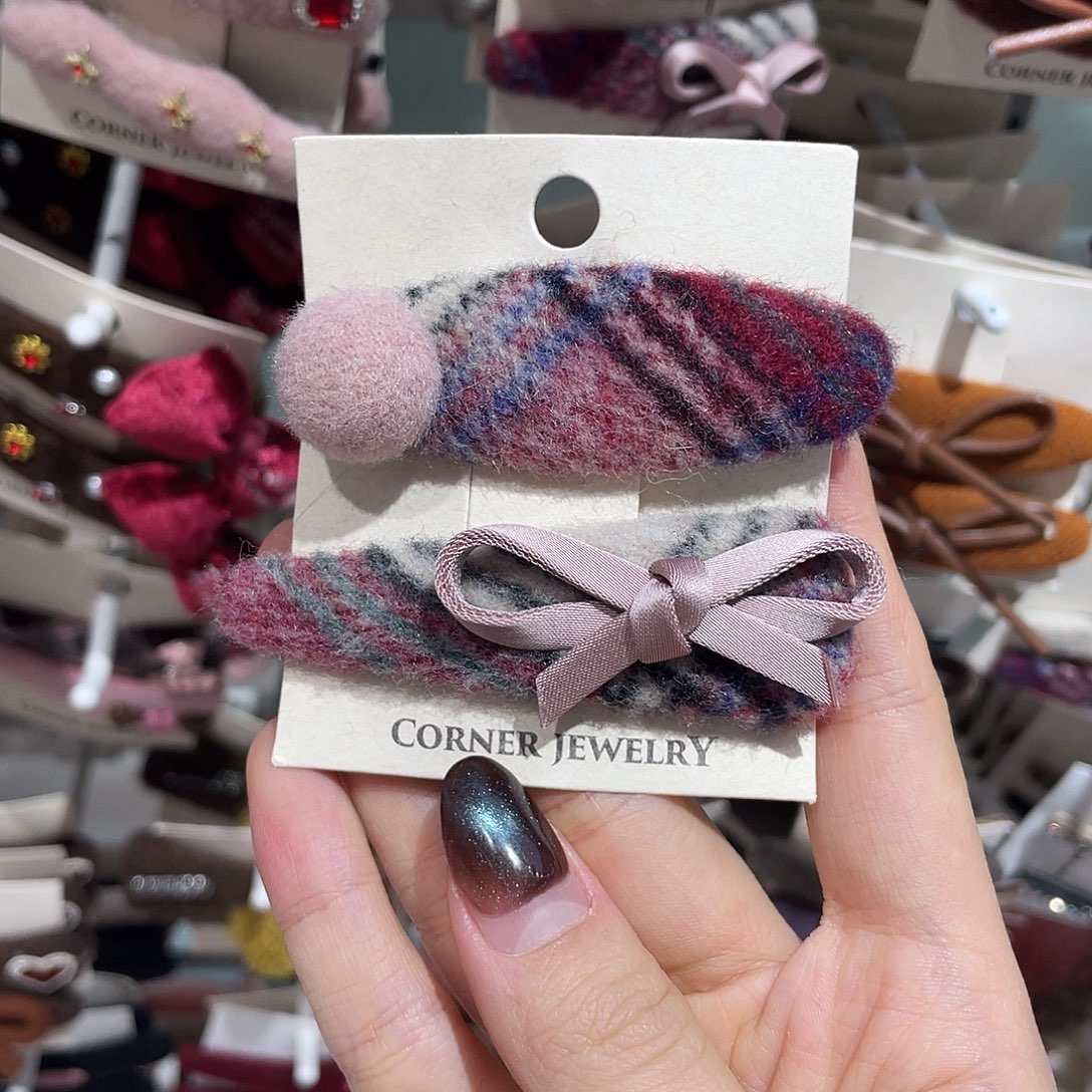 非金属粉格球蝴蝶结一组