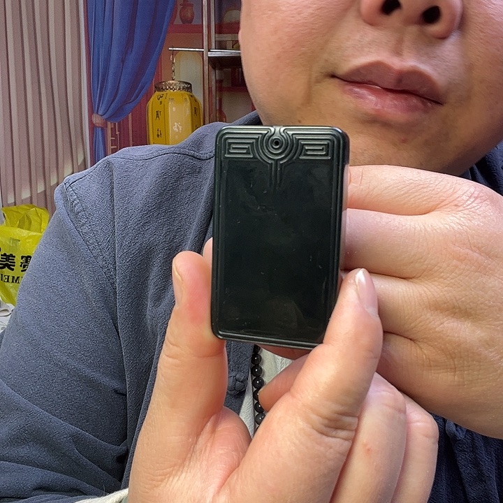 和田玉未镶嵌颈饰塔青471平安牌