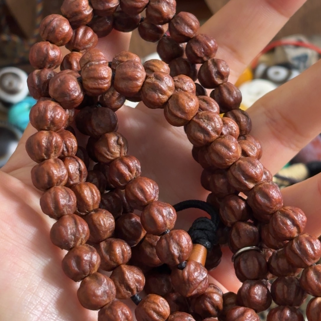 泥塑百香籽 念珠 藏传