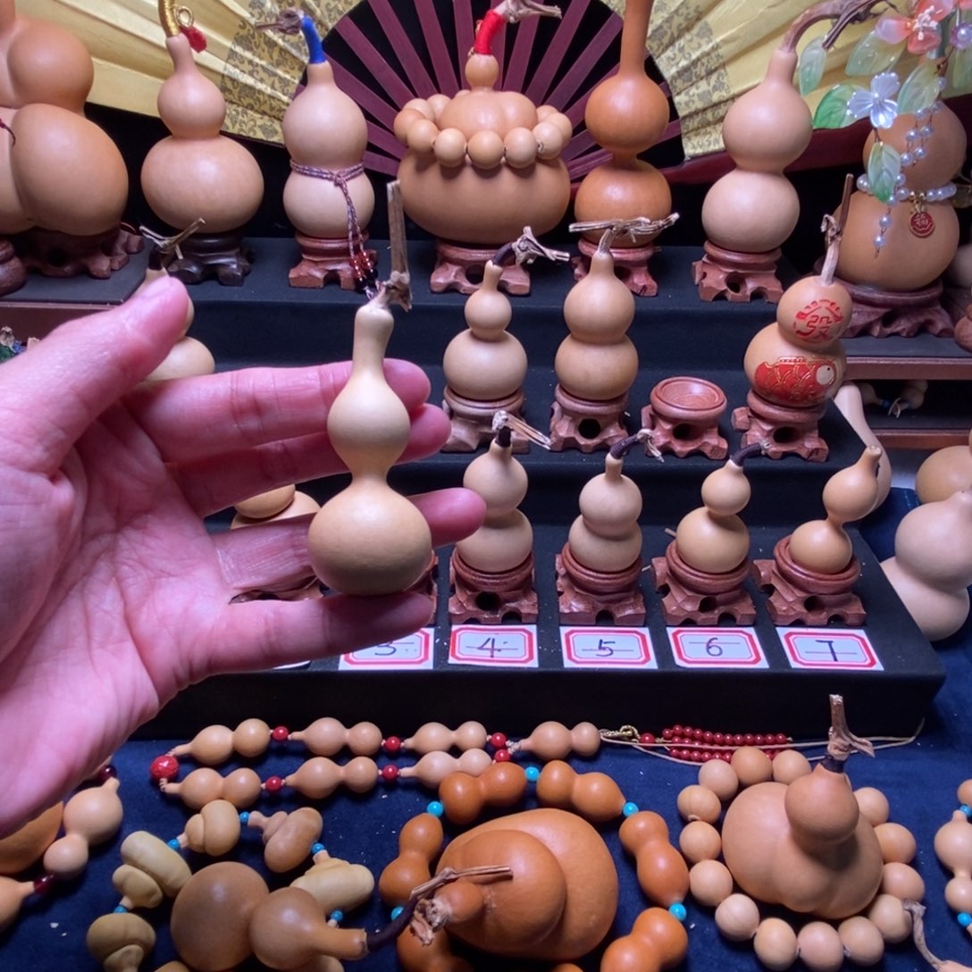 鱿***鱼手把件盘玩小葫芦