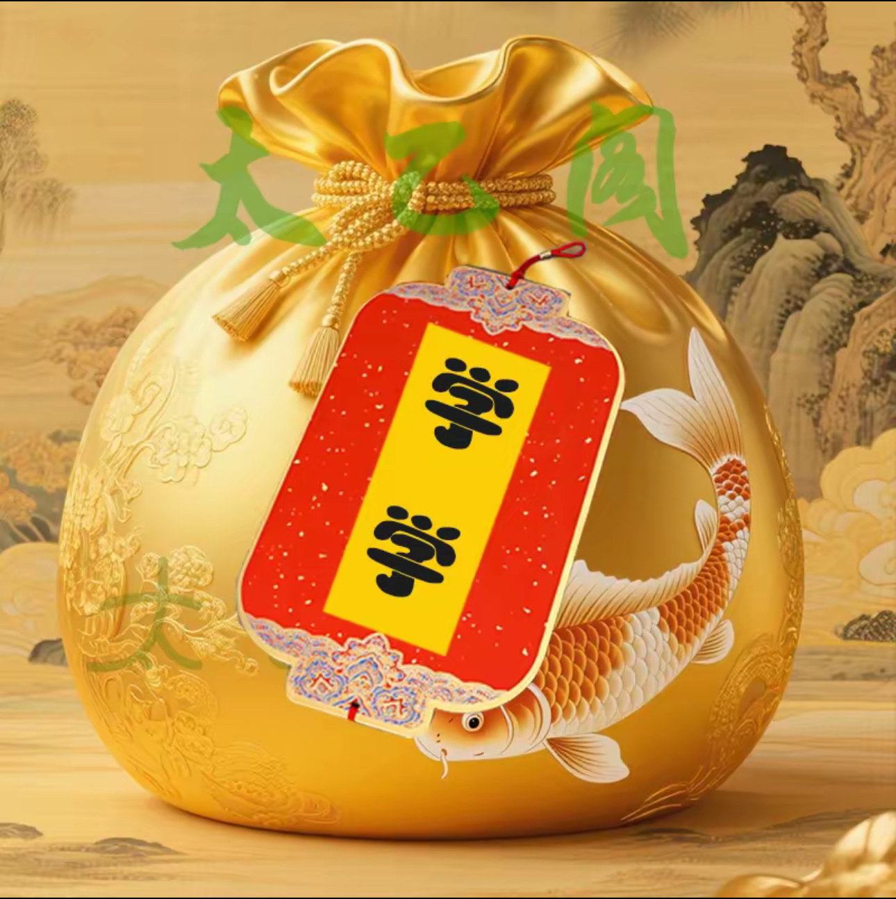 4号【太乙】学生文昌手绘生肖挂饰手机贴