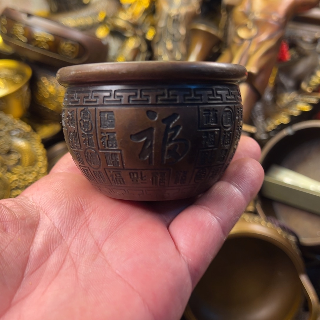 茶壶香炉铜器摆件