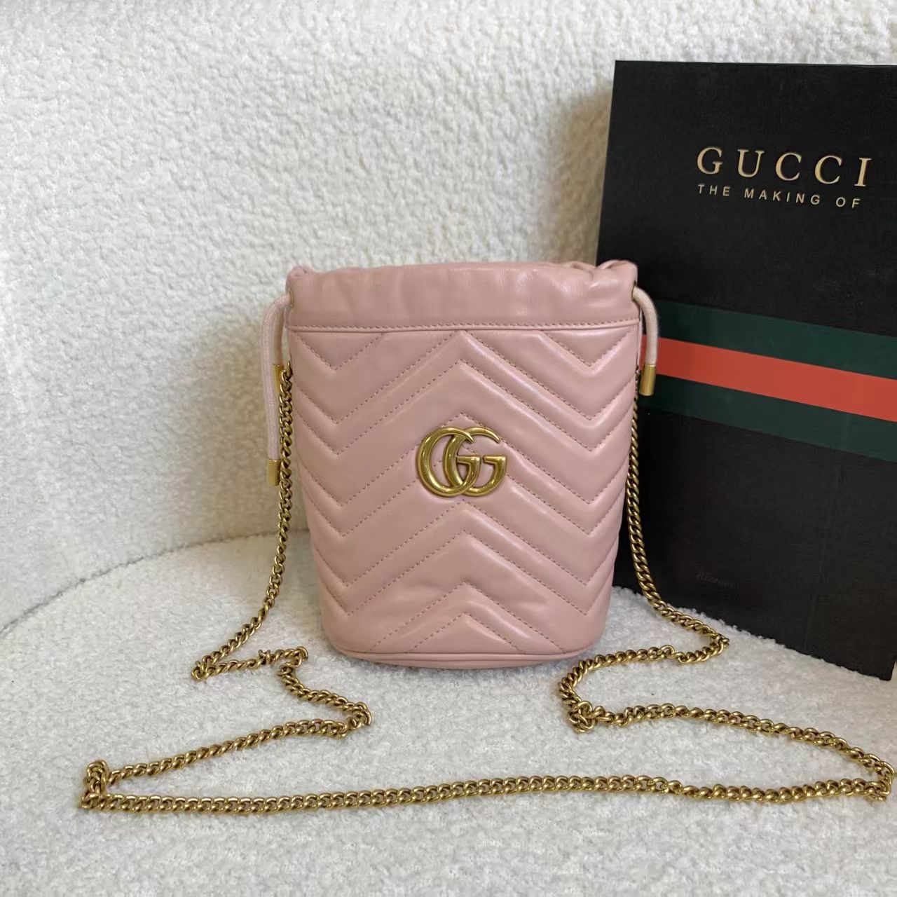 99新 GUCCI/古驰 壹臻/ GUCCI 樱花粉水桶 70856265