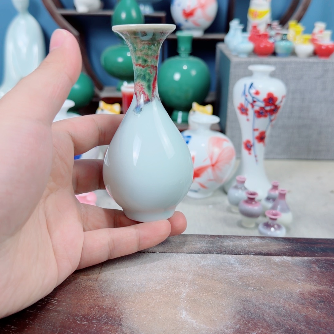 陶瓷手工小花器摆件