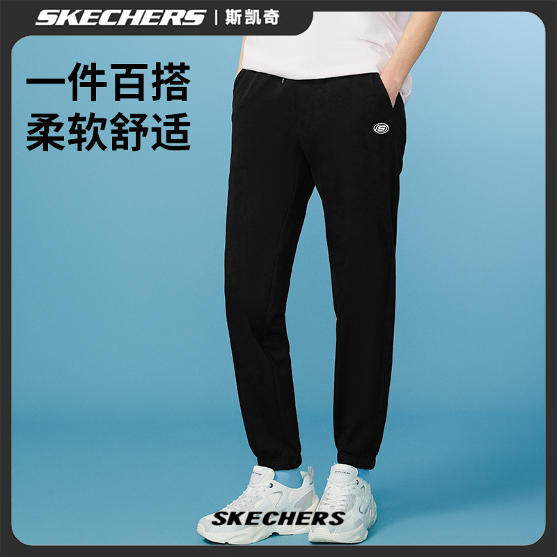 斯凯奇运动裤子夏季女款休闲裤户外健身跑步卫裤潮流时尚L224W051