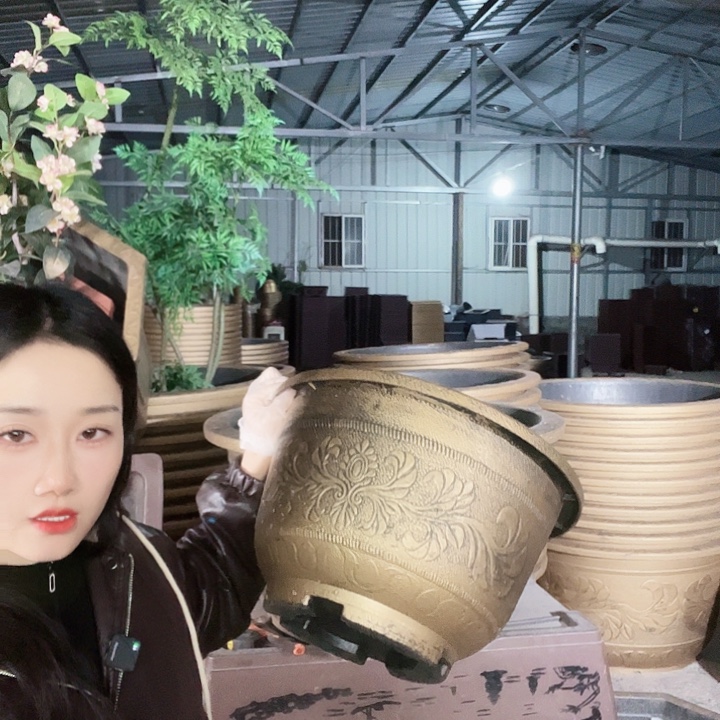 圆形40花盆一个有孔