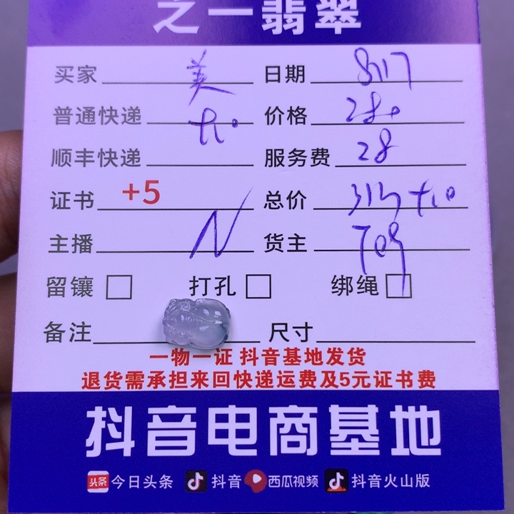 翡翠未镶嵌颈饰美*