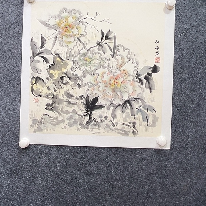 国画知鱼之乐纯手绘