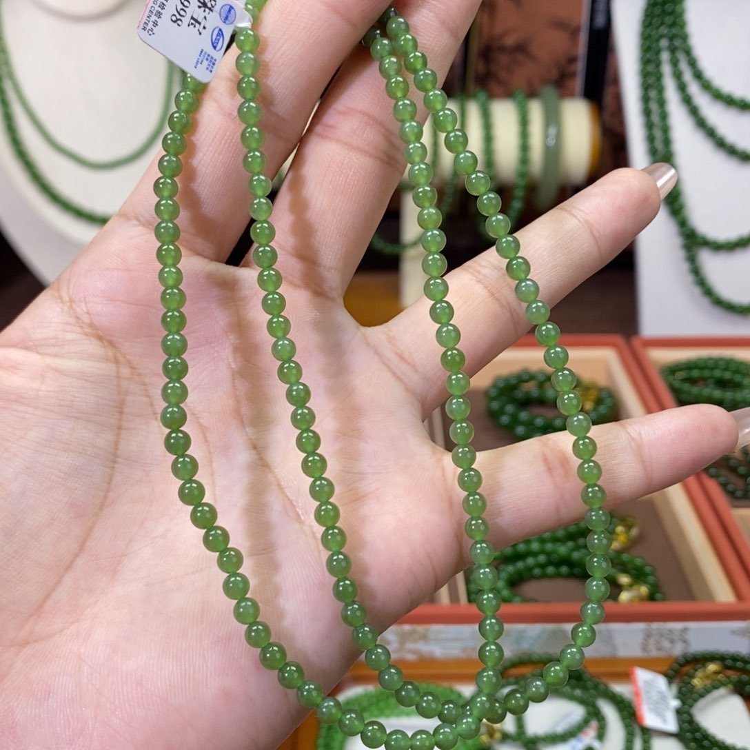 和田玉（碧玉）颈饰未镶嵌阳4