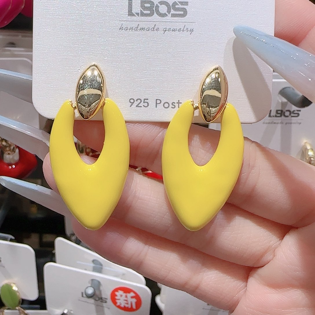 铜合金925银锆石耳环