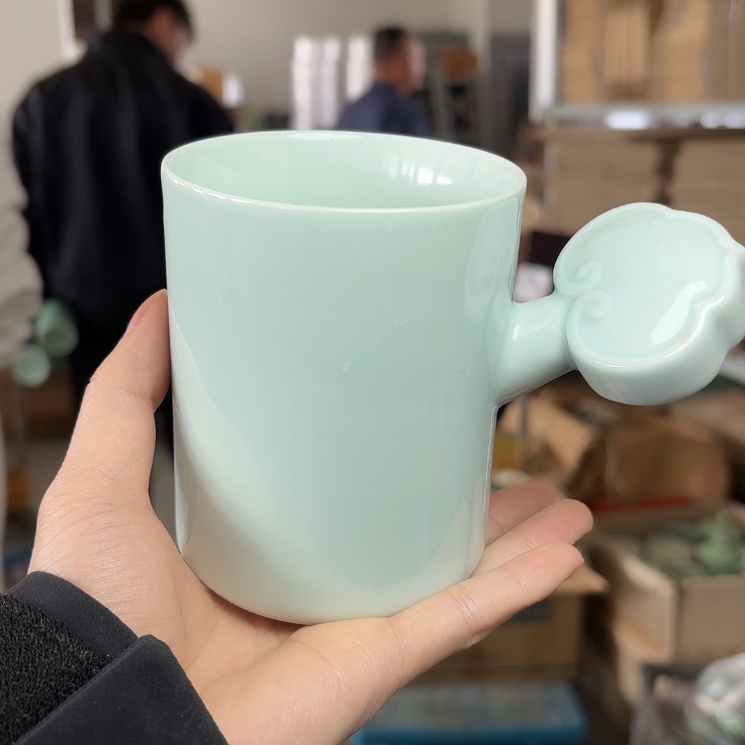 龙泉云间青瓷小米茶器