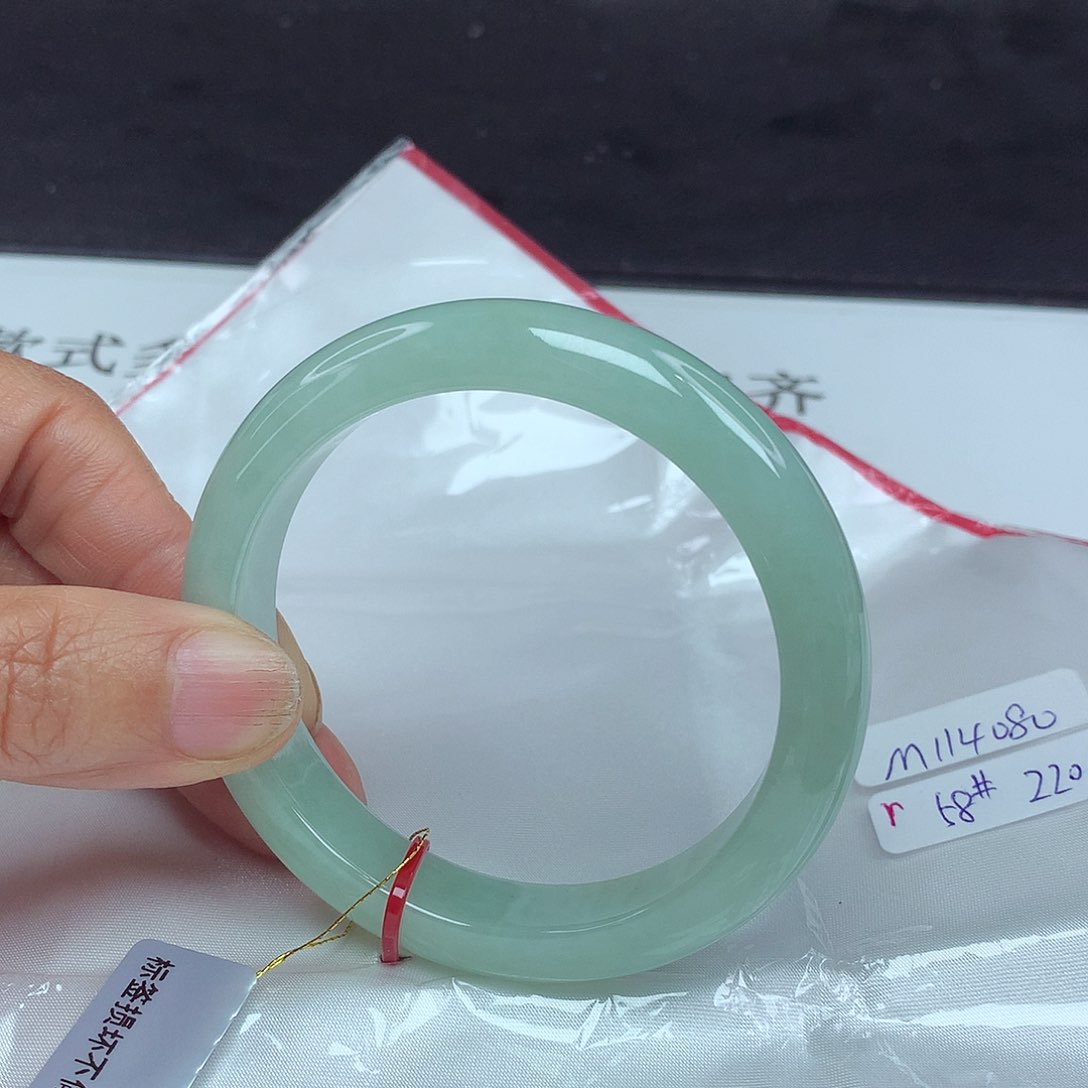 翡翠手镯未镶嵌58圈4080