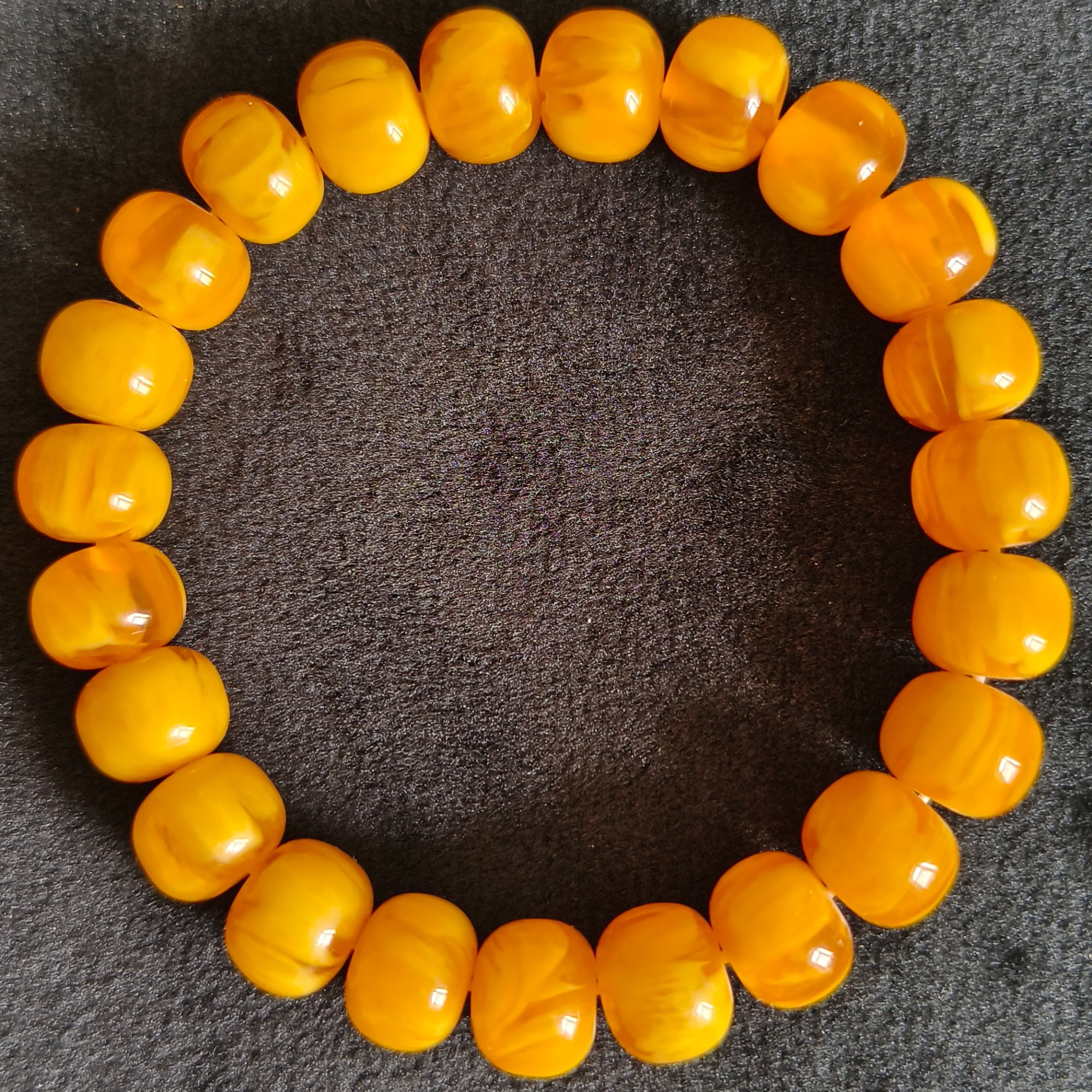 老蜜蜡算盘珠卡10手串