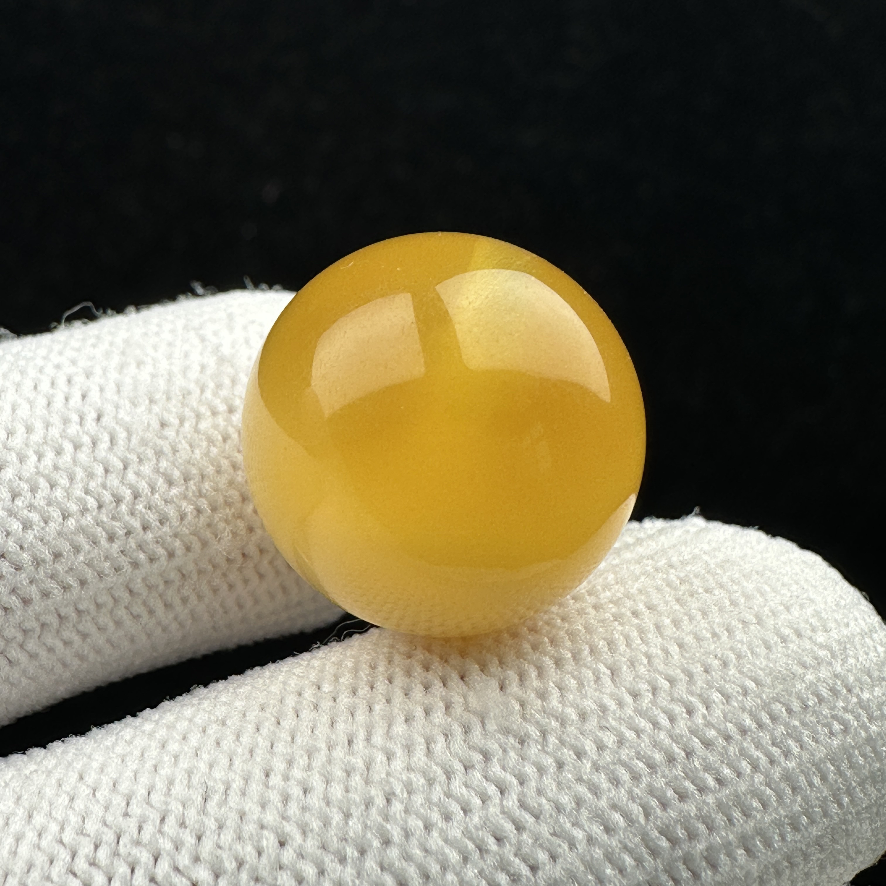 A1907天然蜜蜡圆珠17mm支持鉴定假一罚四