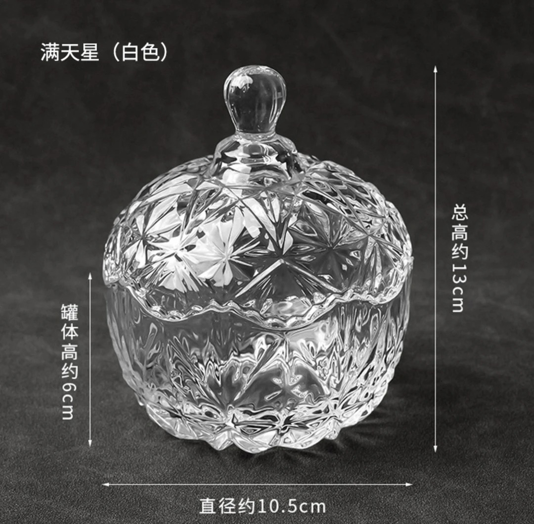 首饰展示架 禾季珠宝 消磁碗100克消磁石白色轻奢复古透明 礼物