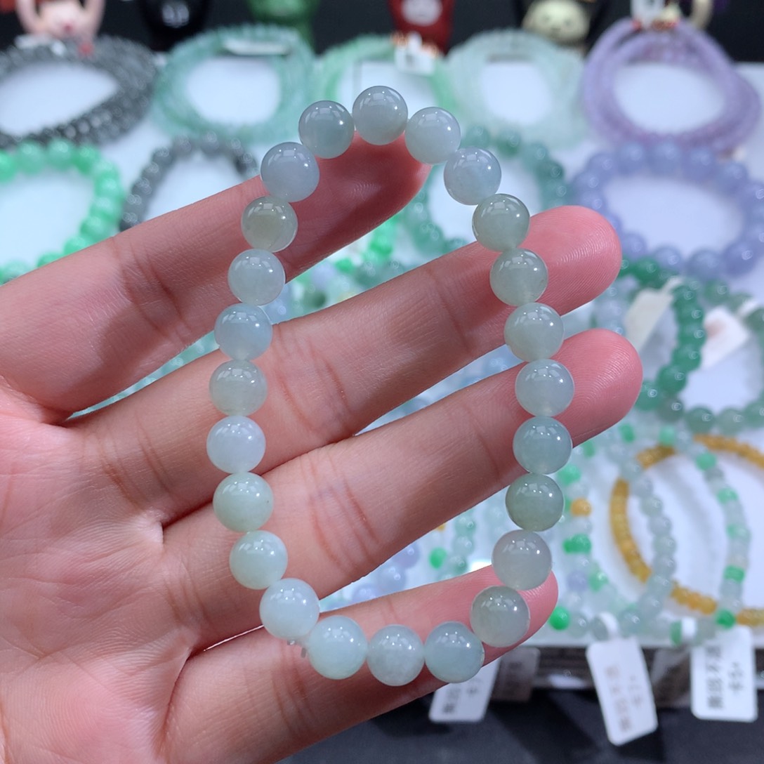 翡翠手链未镶嵌天然