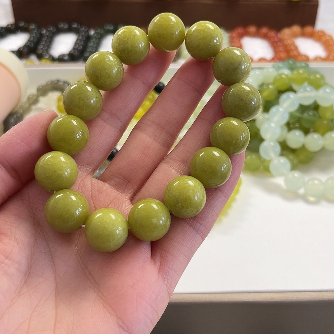 蛇纹石玉未镶嵌手串