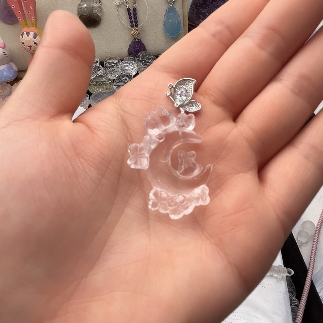 颈饰银S925镶嵌水晶。*。扣子26