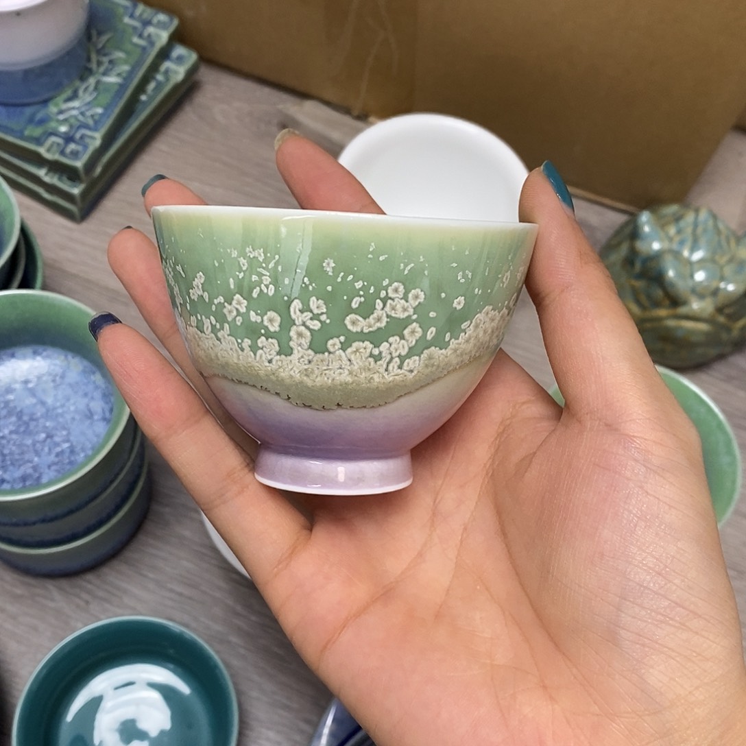 景德镇高温颜色釉茶杯