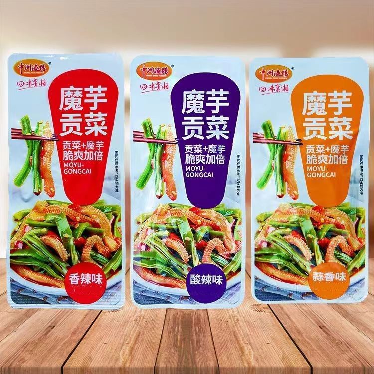 香辣酸辣魔芋贡菜脆爽开袋追剧解馋魔芋零食