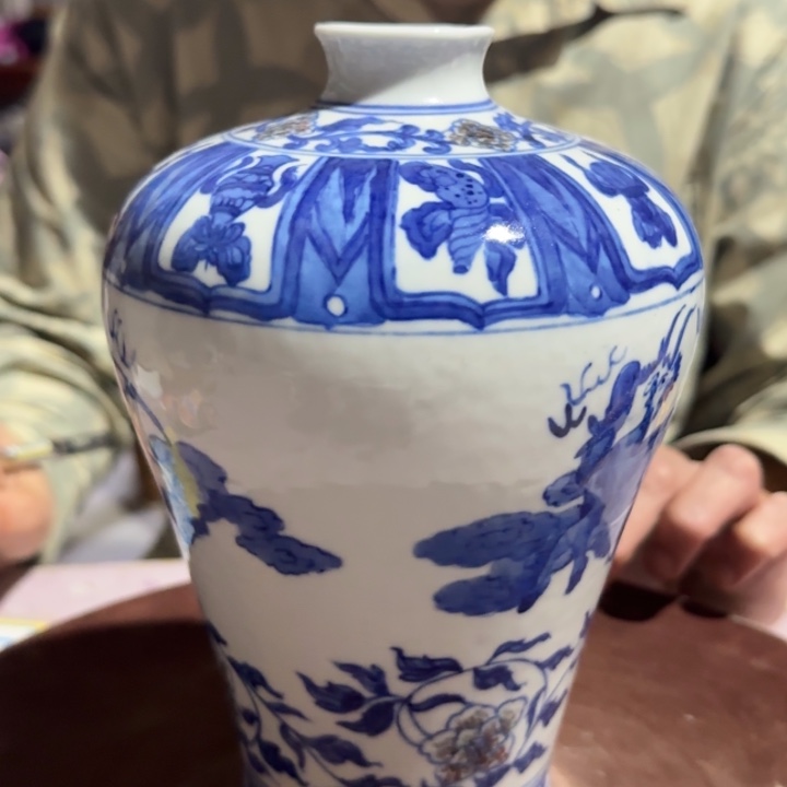陶景德镇陶瓷手绘瓶