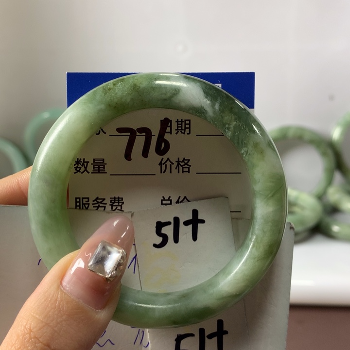 蛇纹石玉手镯未镶嵌776