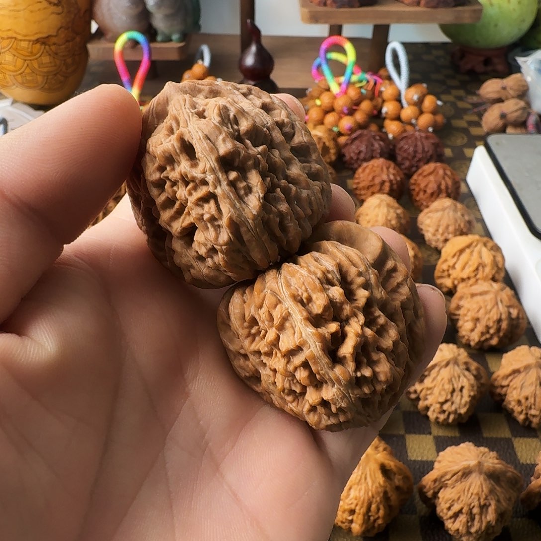 把件文玩核桃四座楼