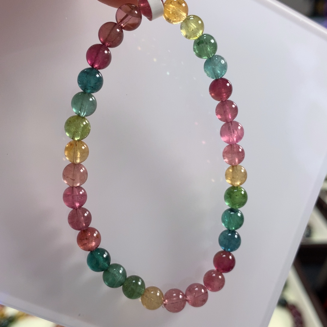 碧玺手链未镶嵌5.6毫米左右