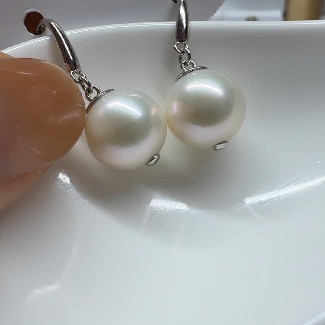 耳饰淡水珍珠银S925镶嵌珍珠