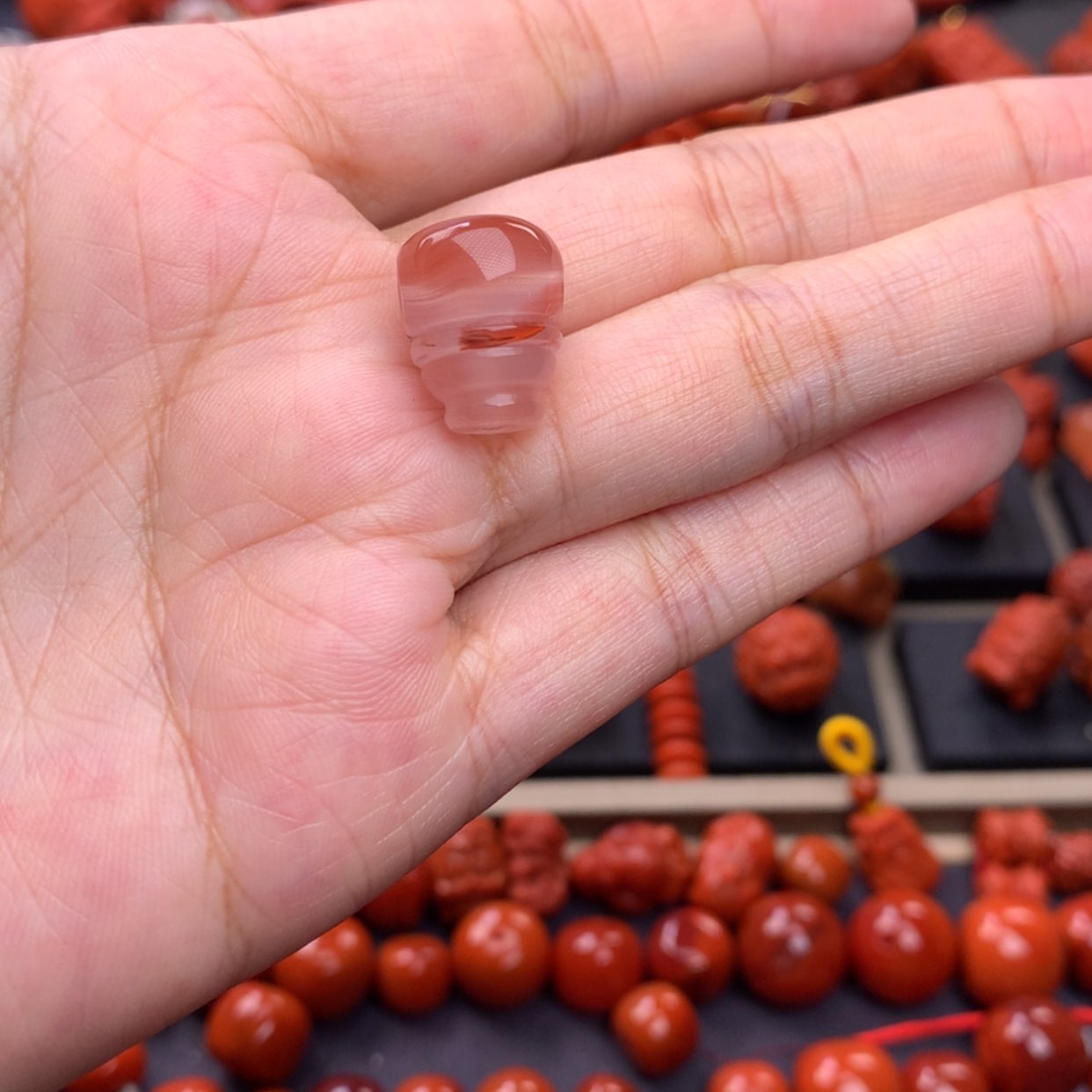 【闪购商品】南红玛瑙冰飘三通11mm➕未镶嵌