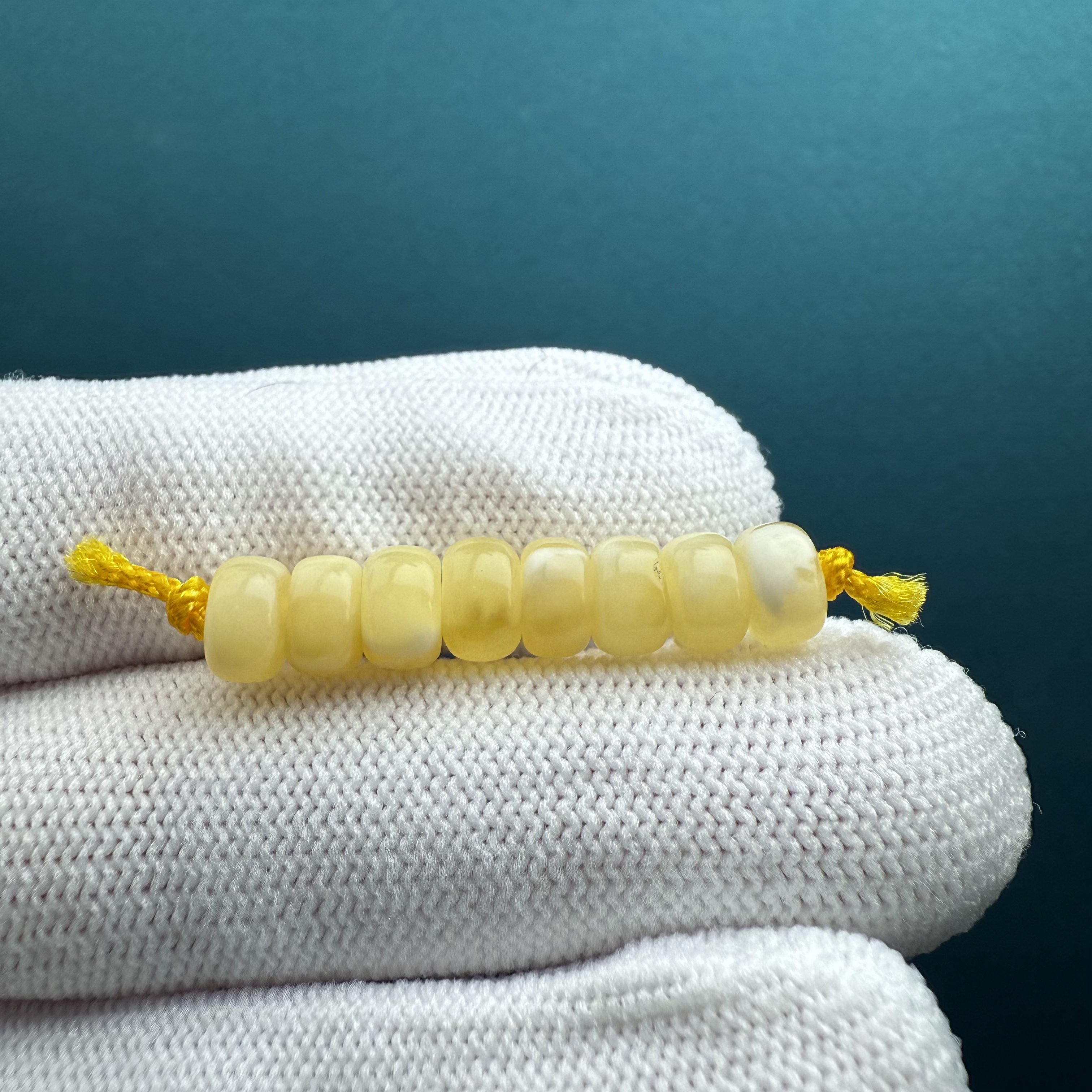 D1711天然蜜蜡 隔珠 6.5mm支持复检